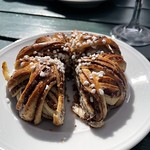 Cinnamon bun at Millesgaarden in Stockholm