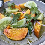 Peach aguachile at A Ti in Echo Park