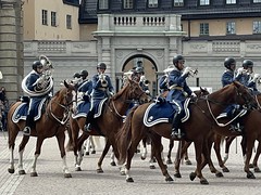 Changing of guard at Royal Palace, Stockholm