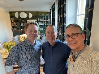 Us with Jay at Stockholm cocktail reception