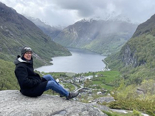 George above Geirangerfjord