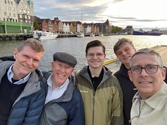 Us with Peter and sons in Bergen, Norway